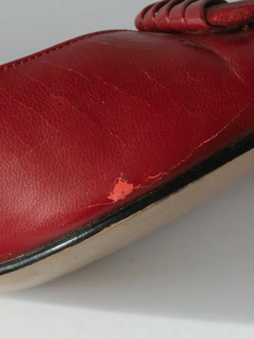 Vintage 80s LifeStride Red Leather Pumps Heels Size 7N Narrow 2.5